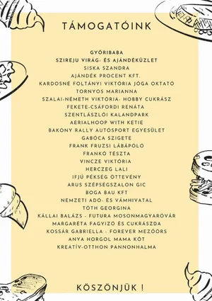 Plakát, támogatók