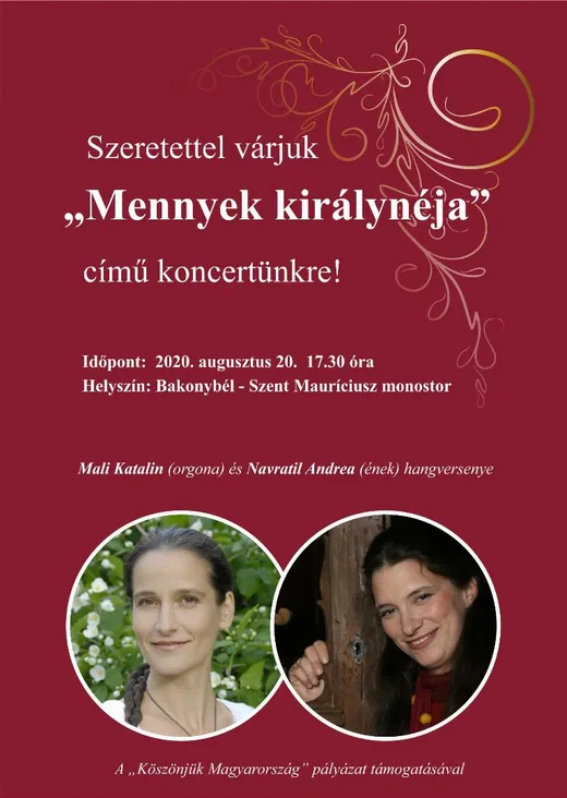 'Mennyek királynéja - koncert' cikk borítóképe