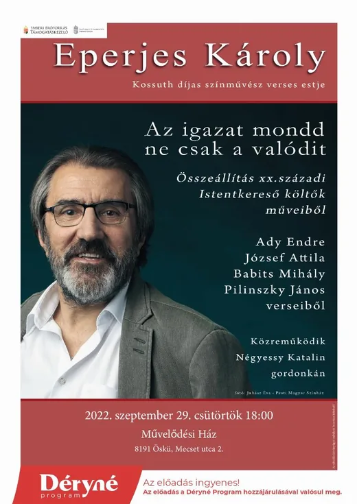 '"Az igazat mondd, ne csak a valódit" verses est' cikk borítóképe