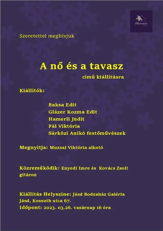 ' A nő és a tavasz című kiállítás ' cikk borítóképe