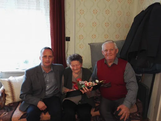 '90 éves ösküi lakost köszöntöttünk!' cikk borítóképe