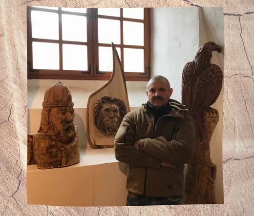 'Körmendi Béla fafaragó kiállítása' cikk borítóképe