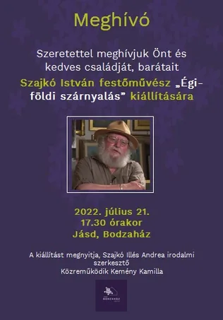 Szajkó István festőművész „Égi-földi szárnyalás” kiállítása borítóképe