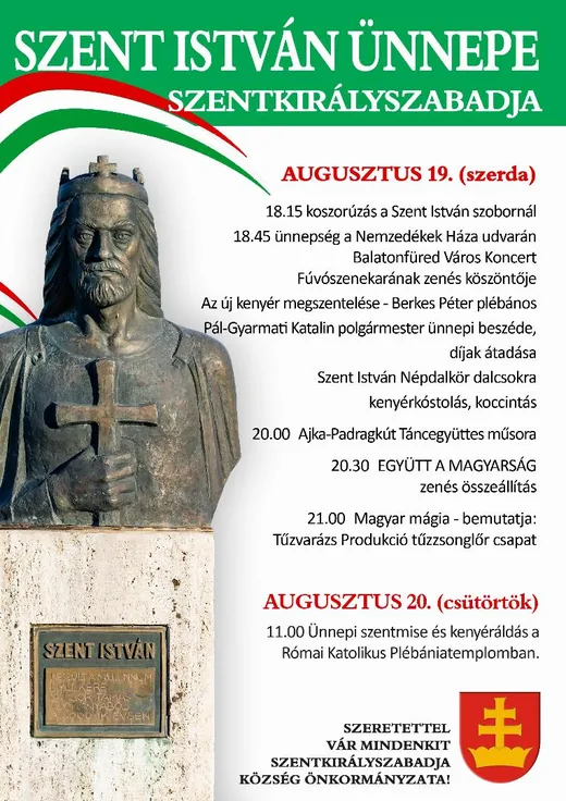 'Szent István Ünnepe - Szentkirályszabadja' cikk borítóképe