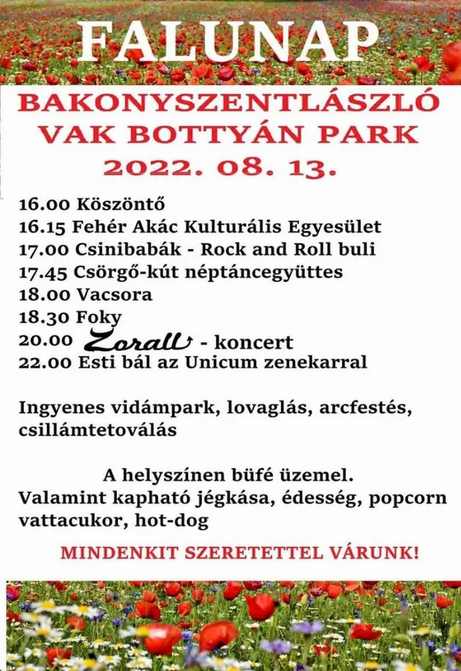 'Bakonyszentlászló Falunap' cikk borítóképe