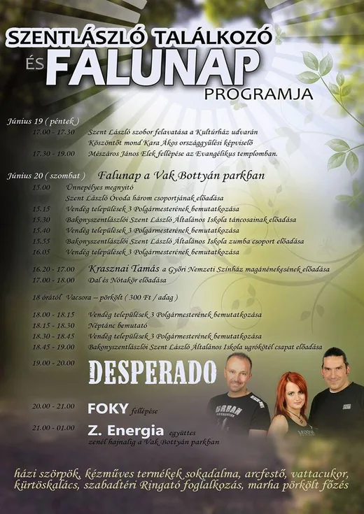 'Szentlászló találkozó!' cikk borítóképe