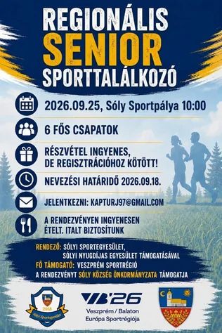 Regionális senior sporttalálkozó borítóképe