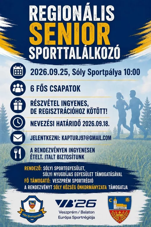 'Regionális senior sporttalálkozó' cikk borítóképe