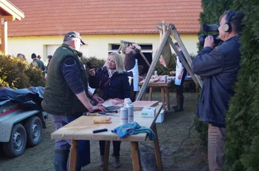 Útirányosok munkában: Fotó: Sipőcz Pál /Sipi/