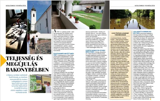 'A Turizmus Panoráma írása Bakonybélről' cikk borítóképe