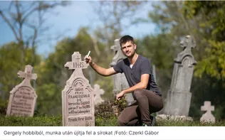 Gazdátlan 200 éves sírokat újít fel a családfakutató Bakonypéterden borítóképe