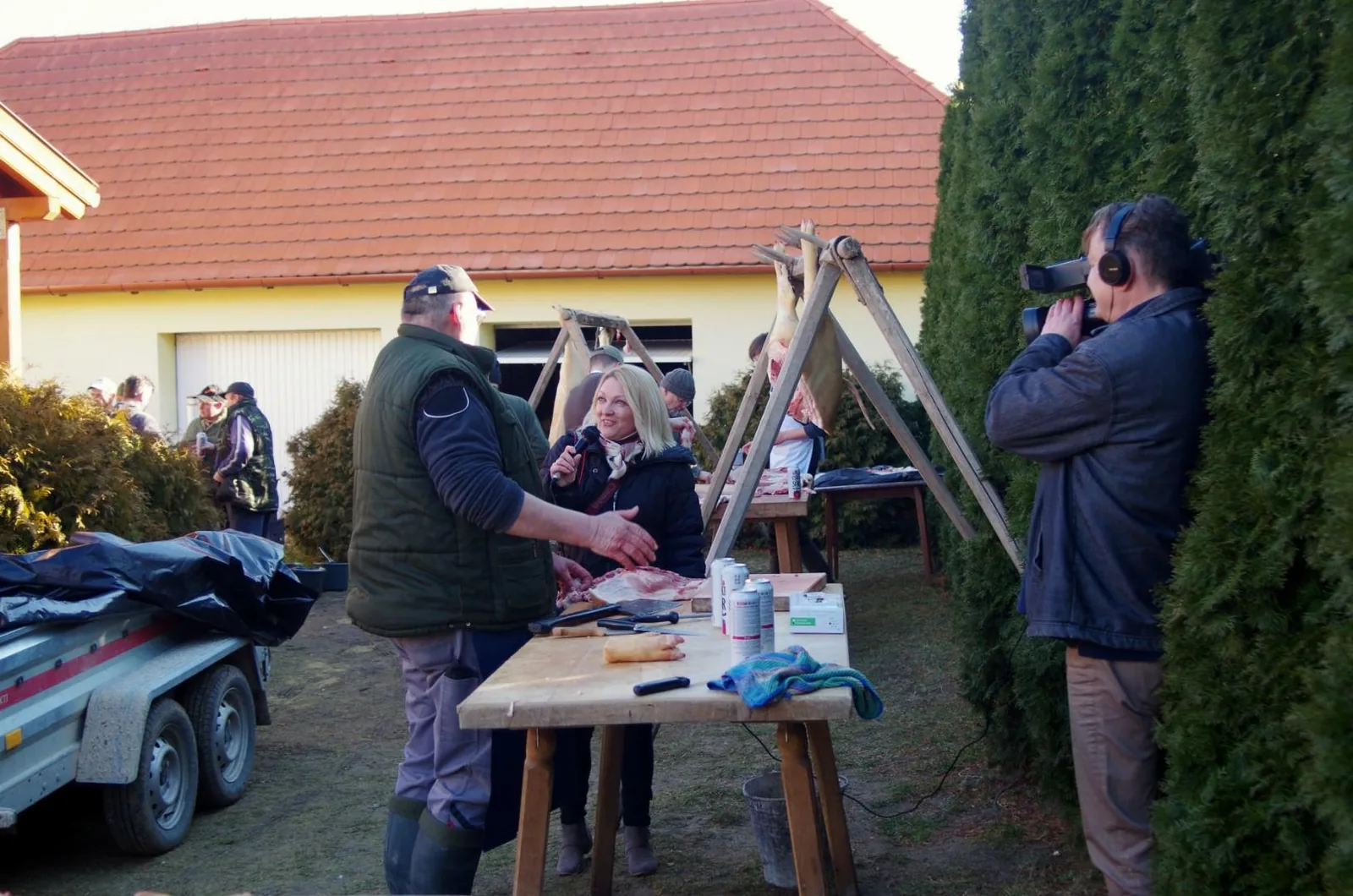 Útirányosok munkában: Fotó: Sipőcz Pál /Sipi/