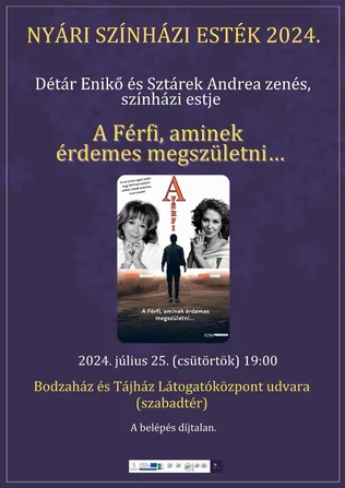 "A Férfi, aminek érdemes megszületni" színházi est borítóképe