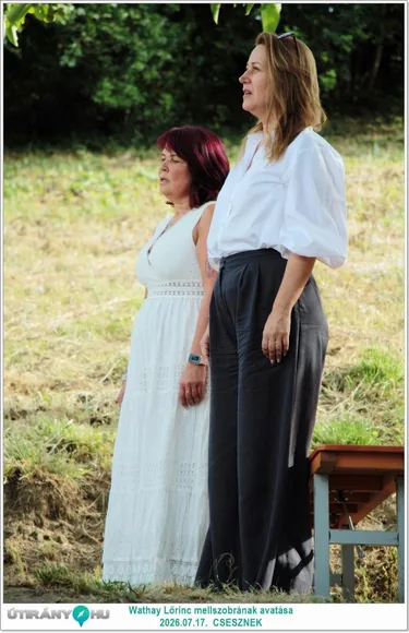 Wathay Lőrinc mellszobrának avatása