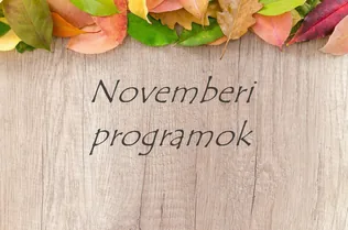 Novemberi programok, Hajmáskér borítóképe