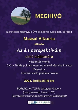 Muzsai Viktória alkotó kiállítás megnyitója borítóképe