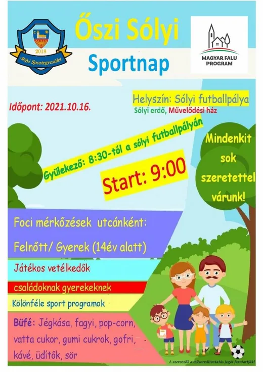 'Őszi Sólyi Sportnap' cikk borítóképe