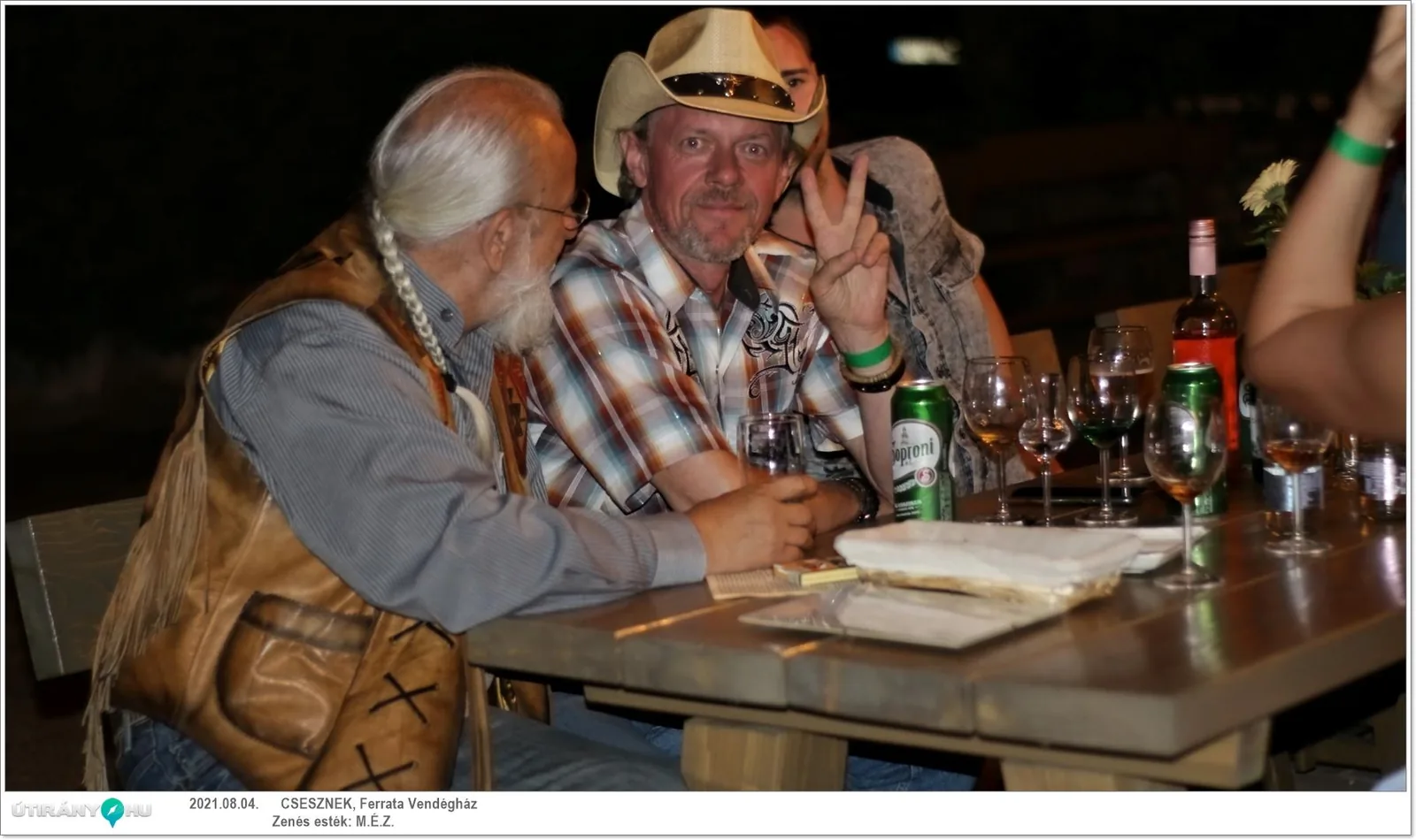 M.É.Z. zenekar és Sápi borkostoló estje
