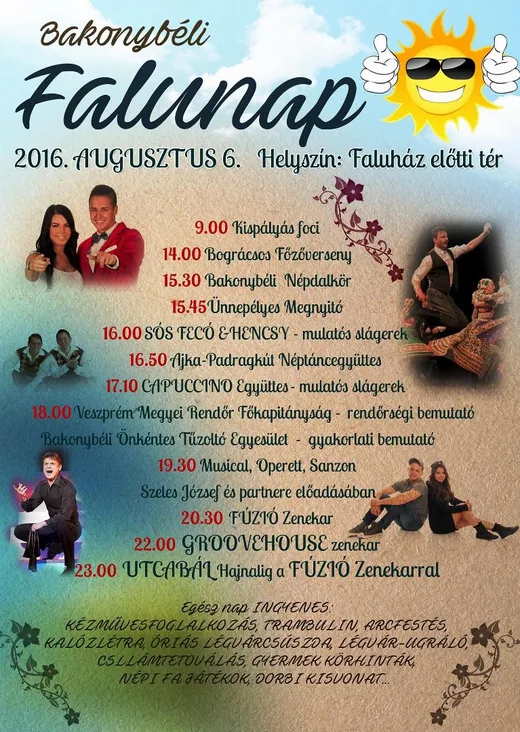 'Bakonybéli Falunap 2016' cikk borítóképe