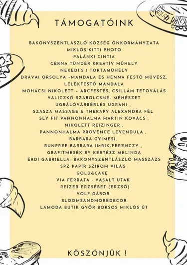 Plakát, támogatók