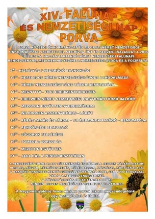 Porvai falunap borítóképe