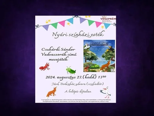 'Csukárdi Sándor Vadvacsorák című mesejáték' cikk borítóképe