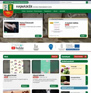 Megújult Hajmáskér honlapja borítóképe