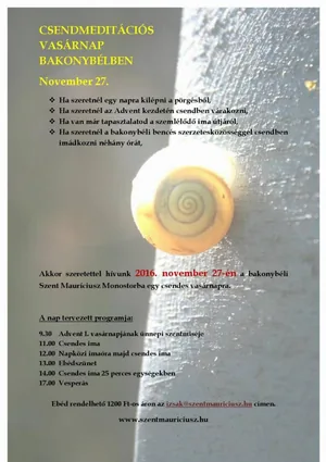 Csendmeditáció plakát